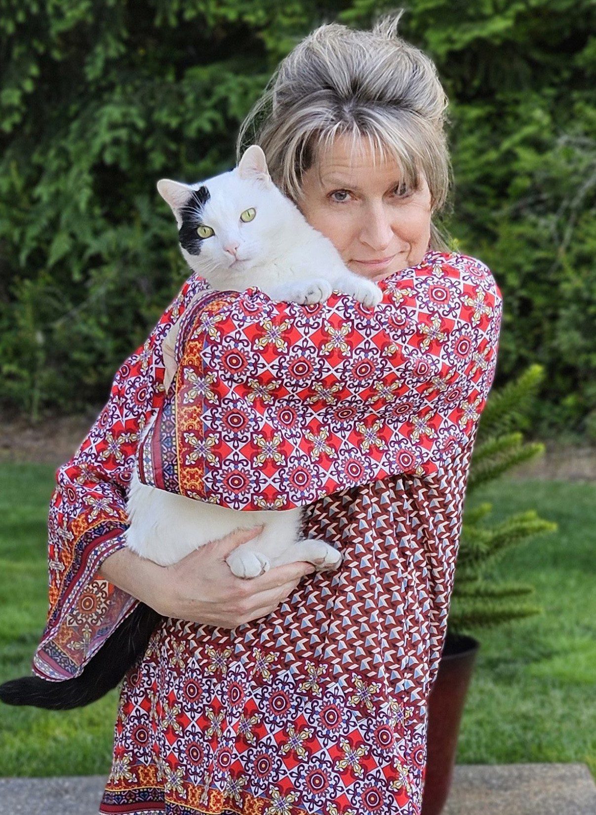 Cynthia With Her Cat